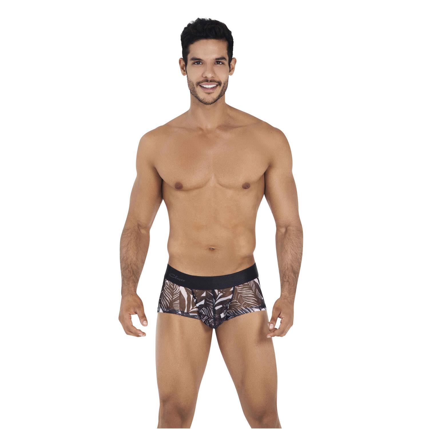 фото Мужские трусы хипсы черные с принтом clever spirit latin boxer 039911 s clever masculine underwear