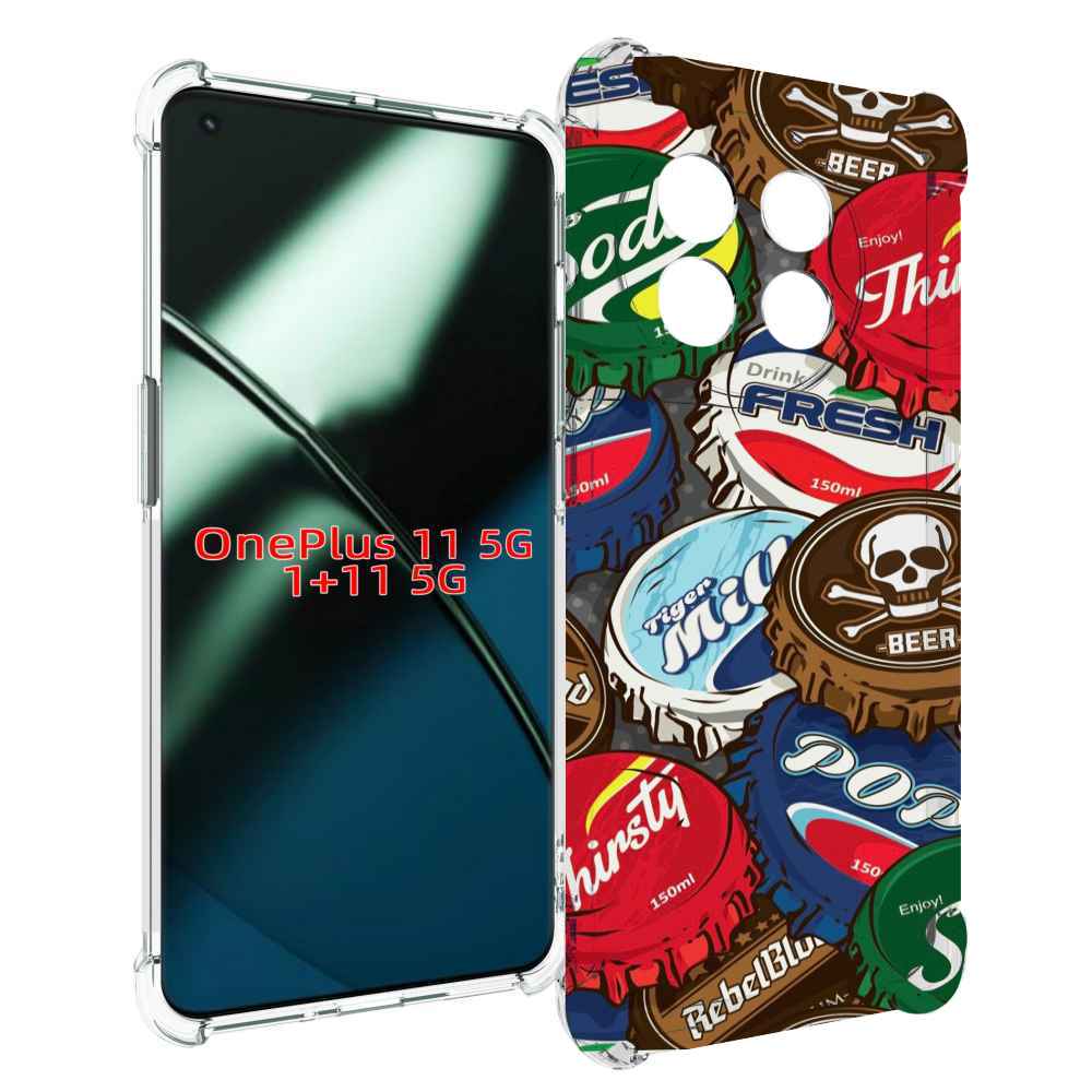 

Чехол MyPads крышки от баночек для OnePlus 11, Прозрачный, Tocco
