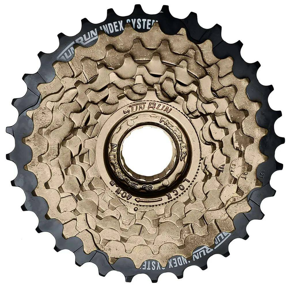 Трещотка велосипедная 8 скоростей 13-32t черно-коричневая sunrun SUNRUN FW81B для бритвы с застежками boker коричневая кожа