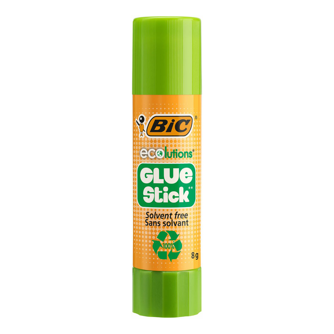 Клей-карандаш канцелярский для бумаги Bic Ecolutions 8 г