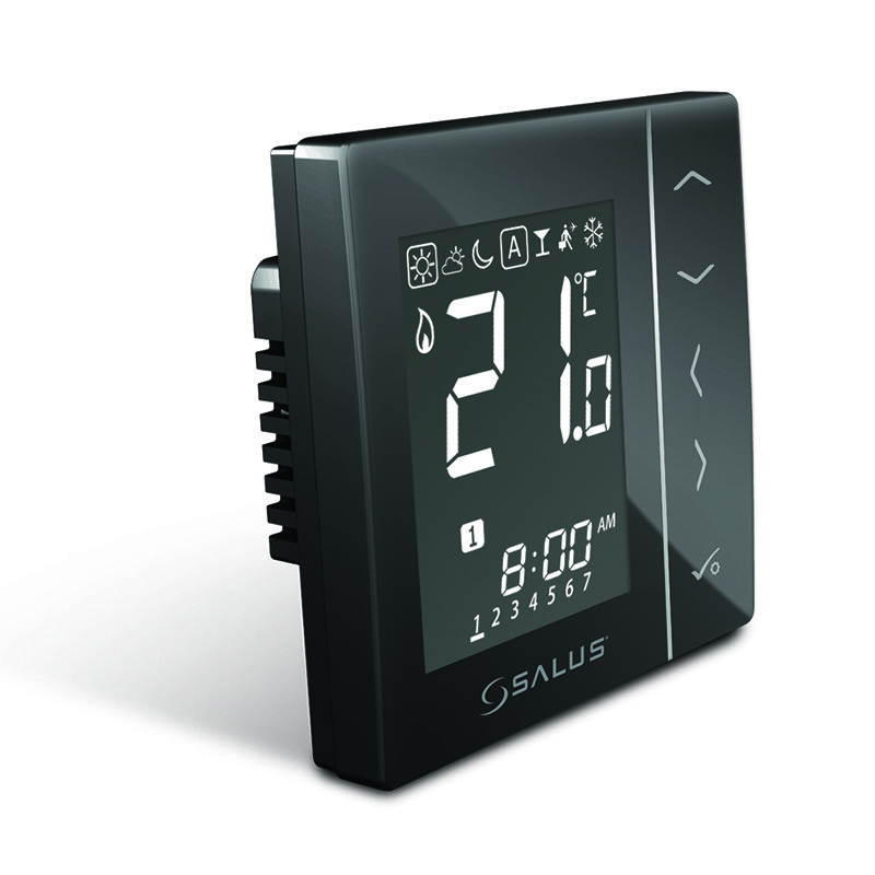 Терморегулятор Salus VS30 проводной (черный B) беспроводной терморегулятор salus controls