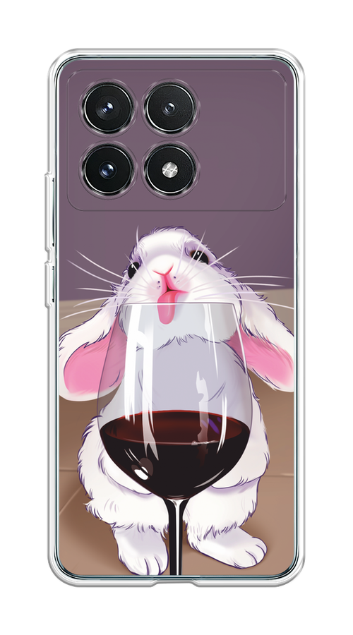 

Чехол на Xiaomi Redmi K70 Pro 5G/K70 5G "Кролик с бокалом", Белый;розовый;красный, 320750-1