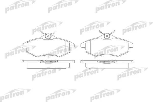 

Колодки тормозные дисковые передн CITROEN: C2 03-, C3 02- PATRON PBP1542