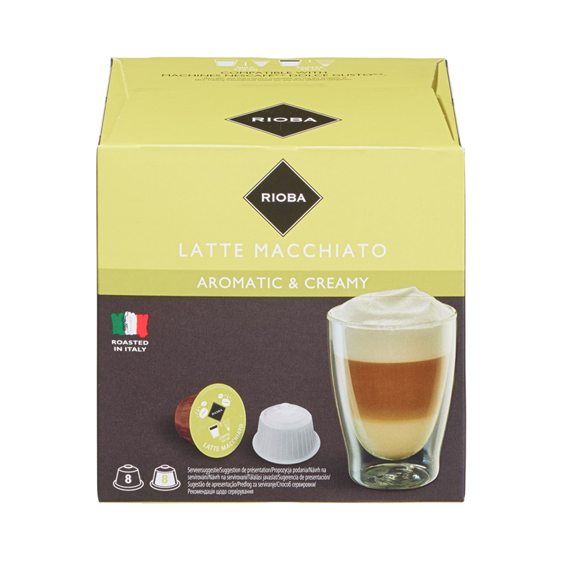 Кофе Rioba Dolce Gusto Latte Macchiato в капсулах 12 г х 16 шт