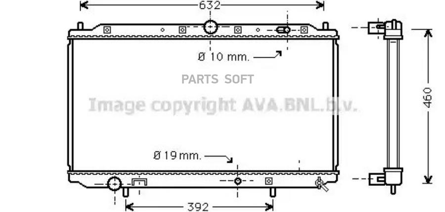 

AVA Радиатор системы охлаждения AVA MTA2101