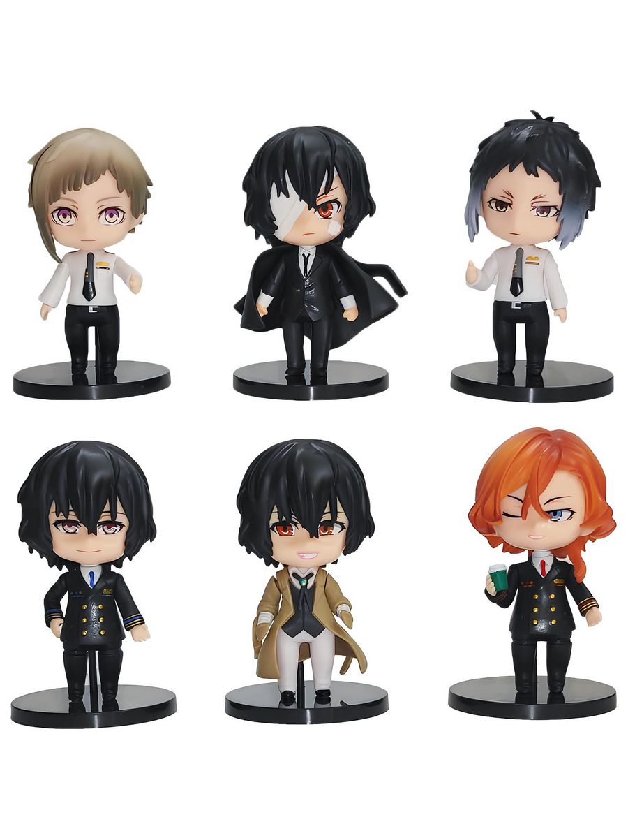 

Набор фигурок NoBrand Bungo Stray Dogs: Ryunosuke Akutagawa; Osamu Dazai; Chuya Nakahara