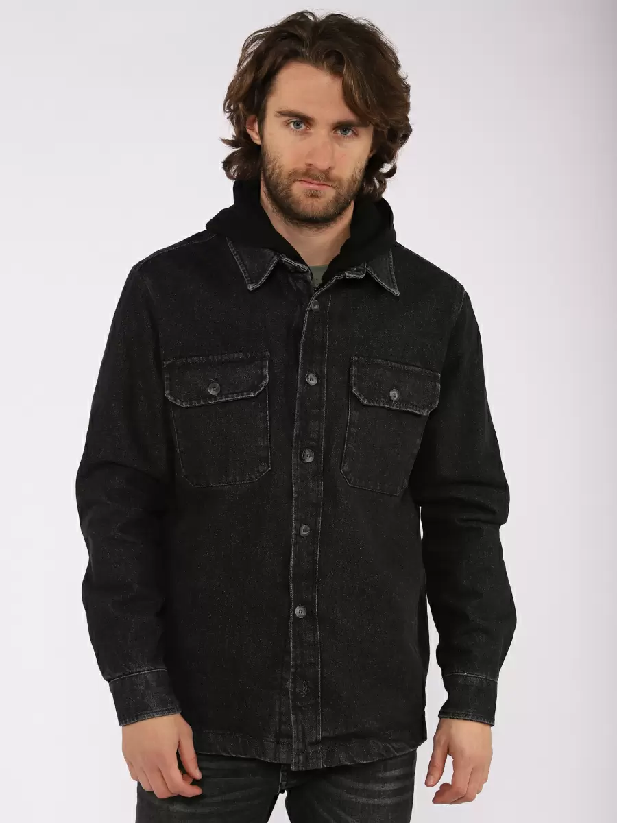 

Джинсовая куртка мужская A passion play 222TR(WH-0025)-0201 черная 2XL, 222TR(WH-0025)-0201