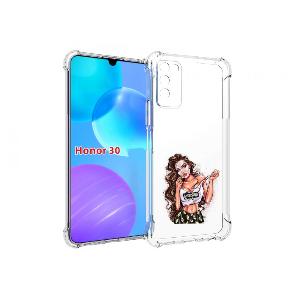 

Чехол MyPads Продукты на дом с доставкой женский для Huawei Honor 30 Lite, Tocco