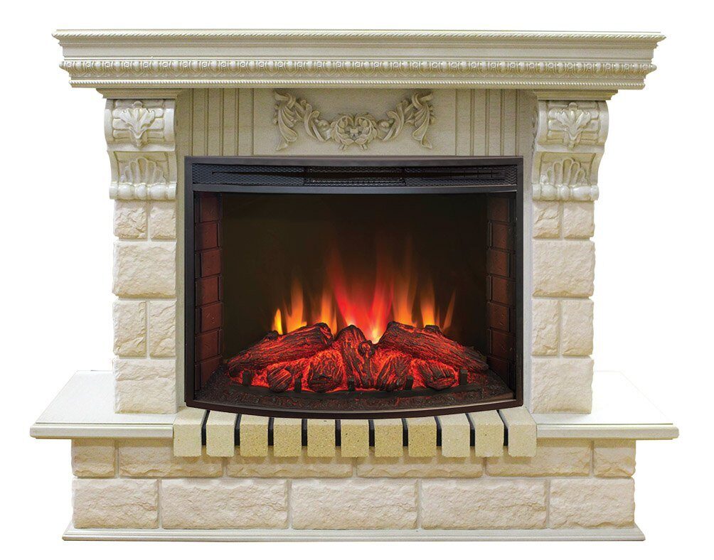

Электрокамин RealFlame Gracia WT с очагом Evrika 25,5 LED