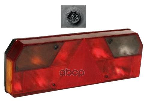 

M611415_фонарь задний многосекц. !прав. с треуг. пов. прозрач. 7-pin EUROPOINT l Universal