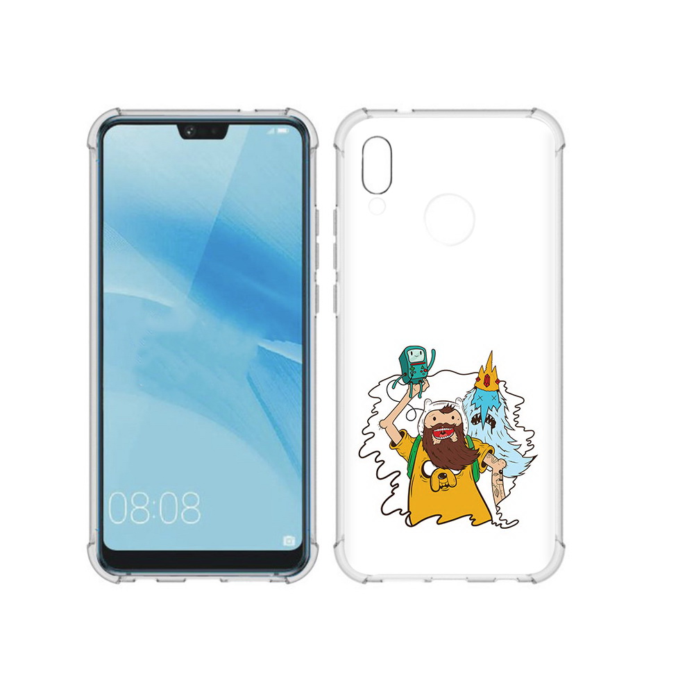 

Чехол MyPads Tocco для Huawei P20 Lite время приключений старый Финн (PT130405.51.279), Прозрачный, Tocco