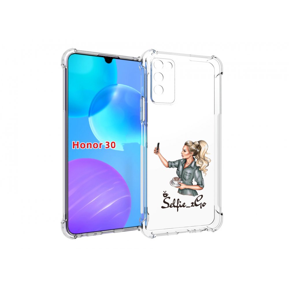 

Чехол MyPads Селфи-девушка женский для Huawei Honor 30 Lite, Tocco