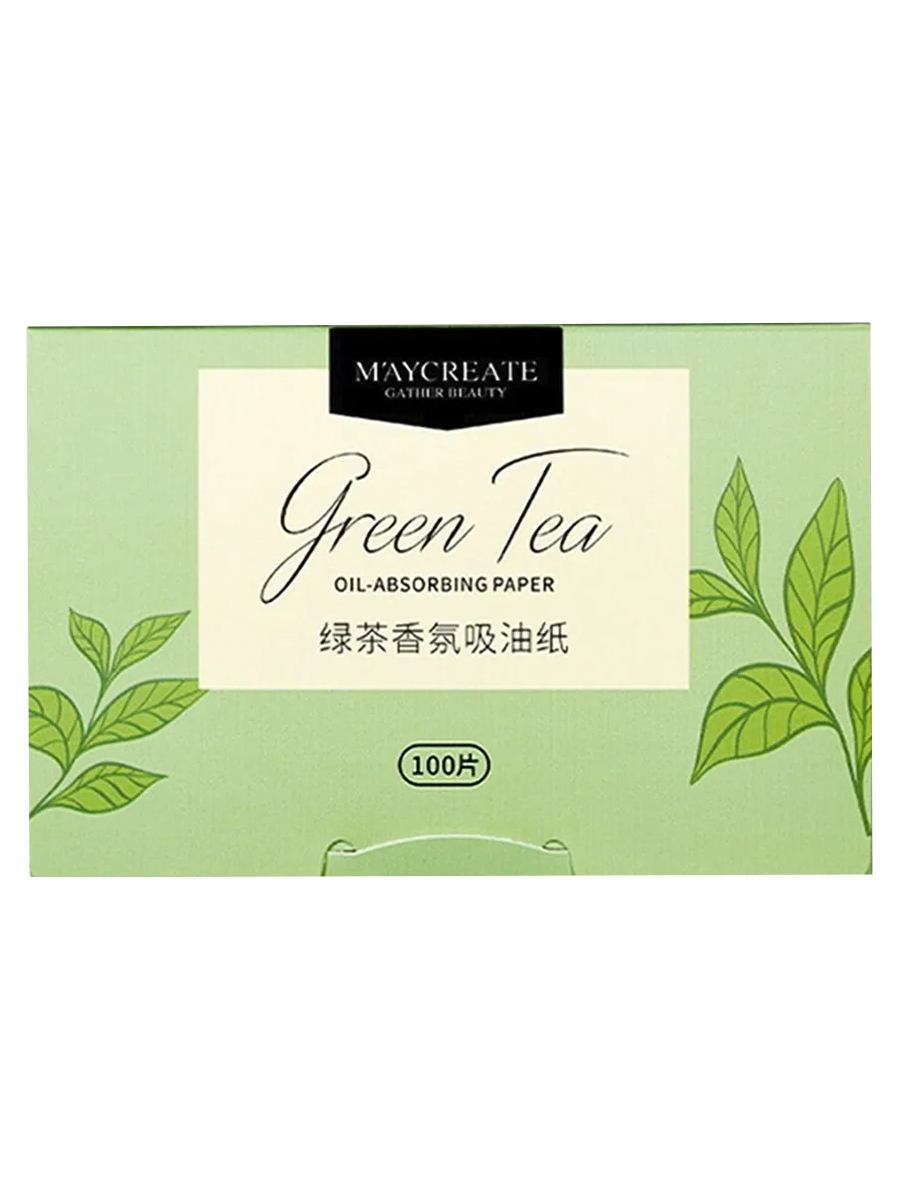 

Матирующие салфетки для лица Maycreate Gather Beauty,зеленый чай 100 шт., Green tea