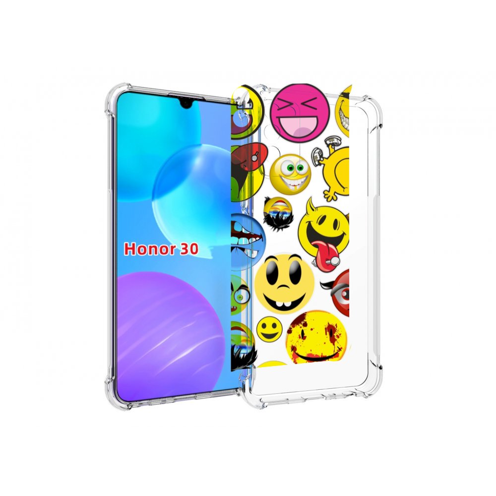 

Чехол MyPads Смайлики для Huawei Honor 30 Lite, Tocco