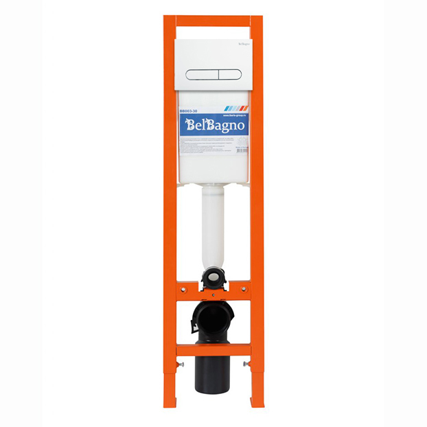 

Инсталляция для унитаза BelBagno BB003-30 с кнопкой BB004-PR-BIANCO белый