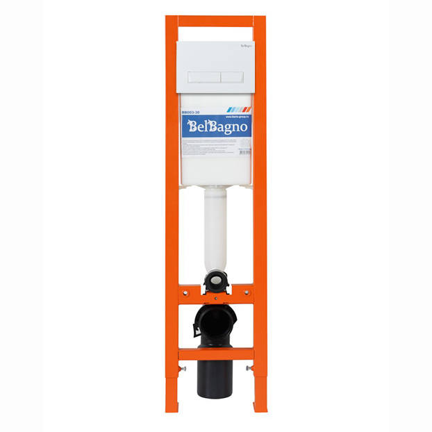 

Инсталляция для унитаза BelBagno BB003-30 с кнопкой BB009-MR-BIANCO белый
