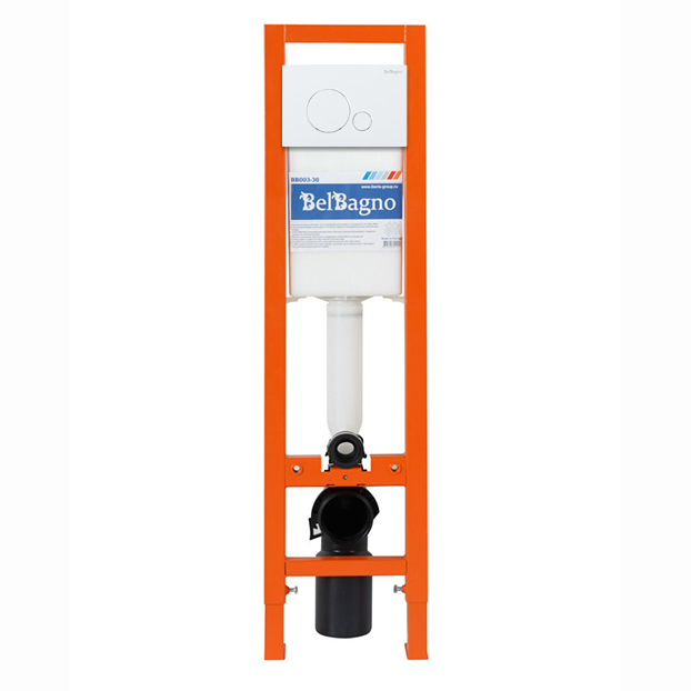 

Инсталляция для унитаза BelBagno BB003-30 с кнопкой BB014-SR-BIANCO белый