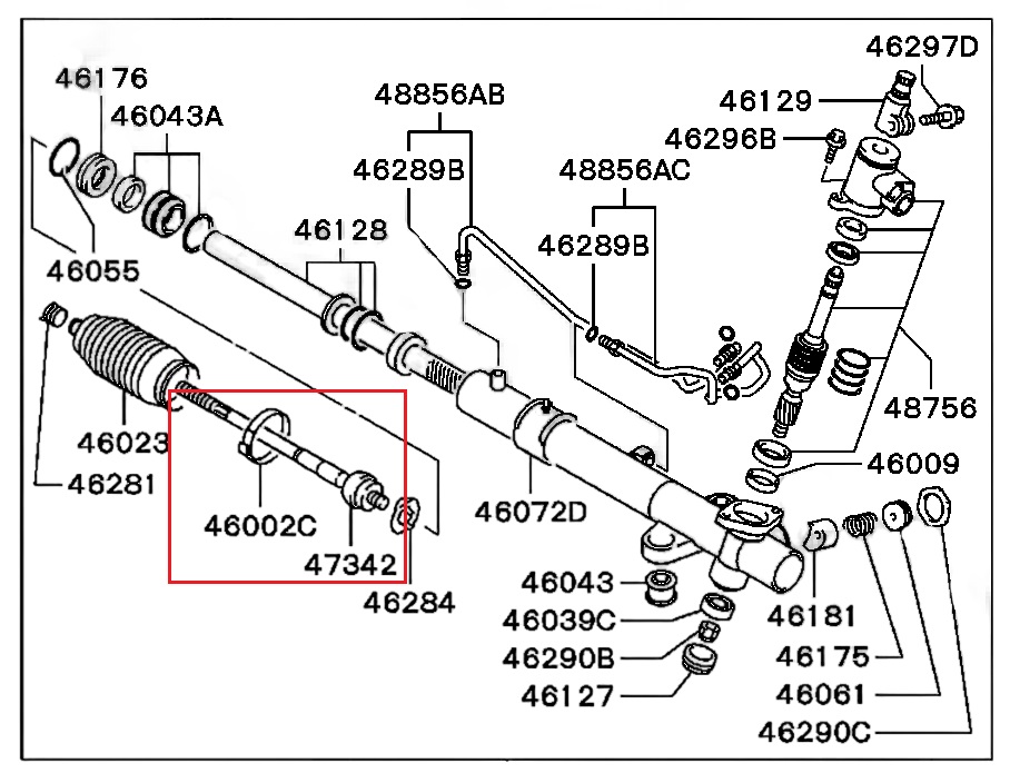 

ZENTPARTS Z28511_тяга рулевая!\ Mitsubishi Outlander 2.0-2.4 16V 03> 1шт