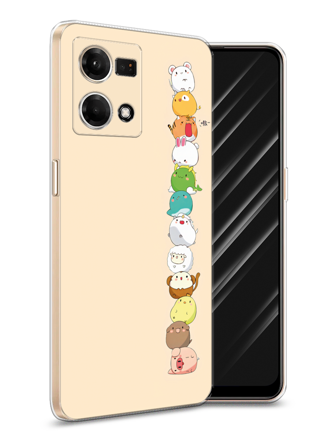 

Чехол Awog на Oppo Reno 7 4G/8 4G "Весенний букет", Разноцветный