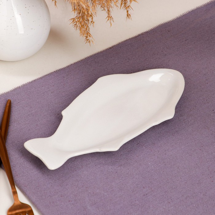 

Селедочница "Щука", белая, 23 см