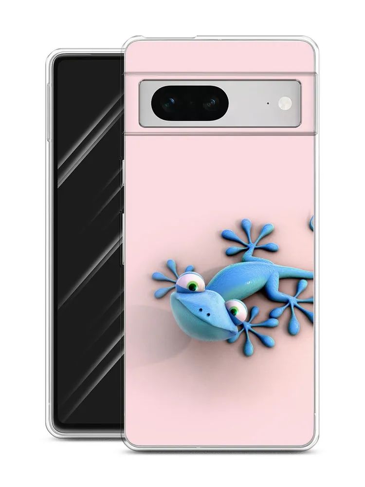 

Чехол Awog на Google Pixel 7 "Голубая ящерка"