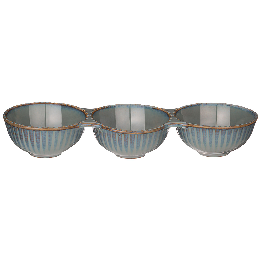 

Набор из 6 штук Менажница 3 секции Bronco Soul Kitchen 24х8х4см 70мл синий 189-358_