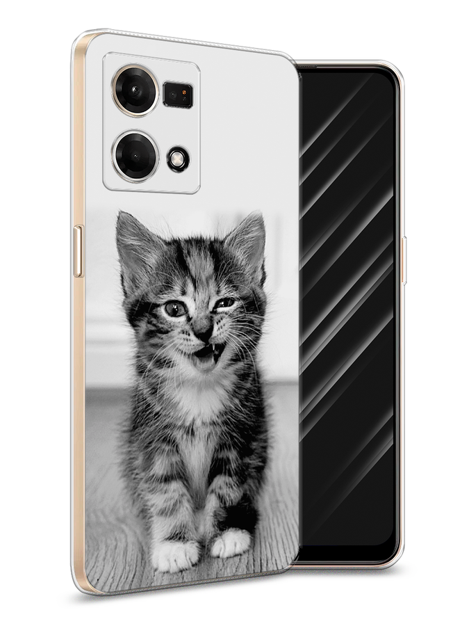 

Чехол Awog на Oppo Reno 7 4G/8 4G "Девушка в душе", Белый;серый