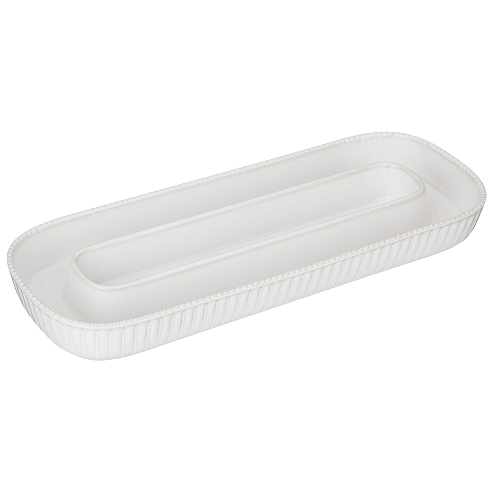 

Набор из 4 штук Менажница овальная 2 секции Bronco Soul Kitchen 30х11.5х3.5см 189-364_, Белый