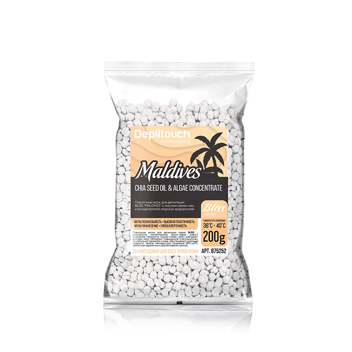 

Воск в гранулах Depiltouch Professional MALDIVES серии BLISS, 200 гр, BLISS