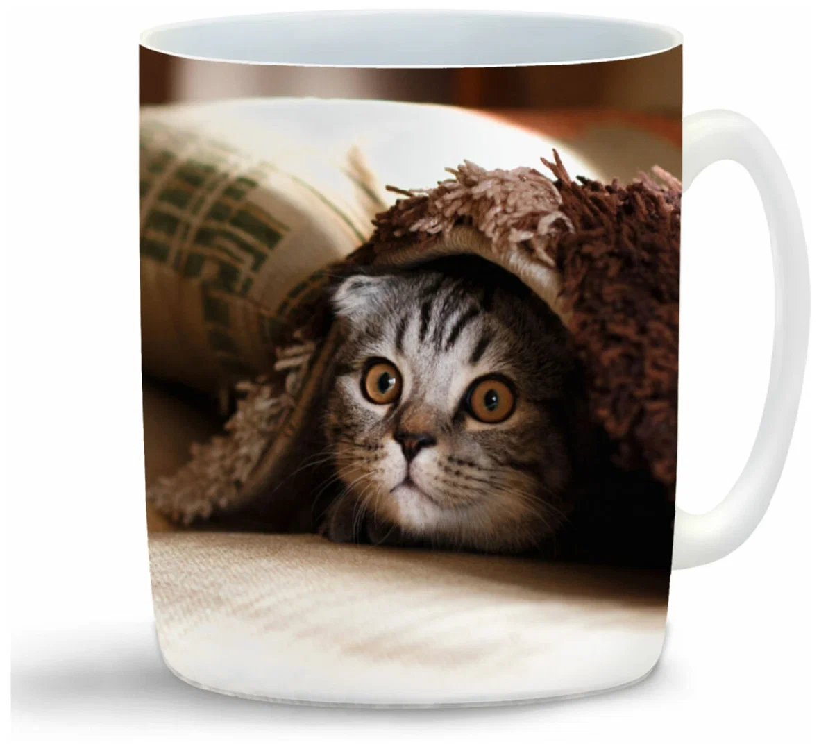 

Кружка CoolPodarok Котёнок под одеялом