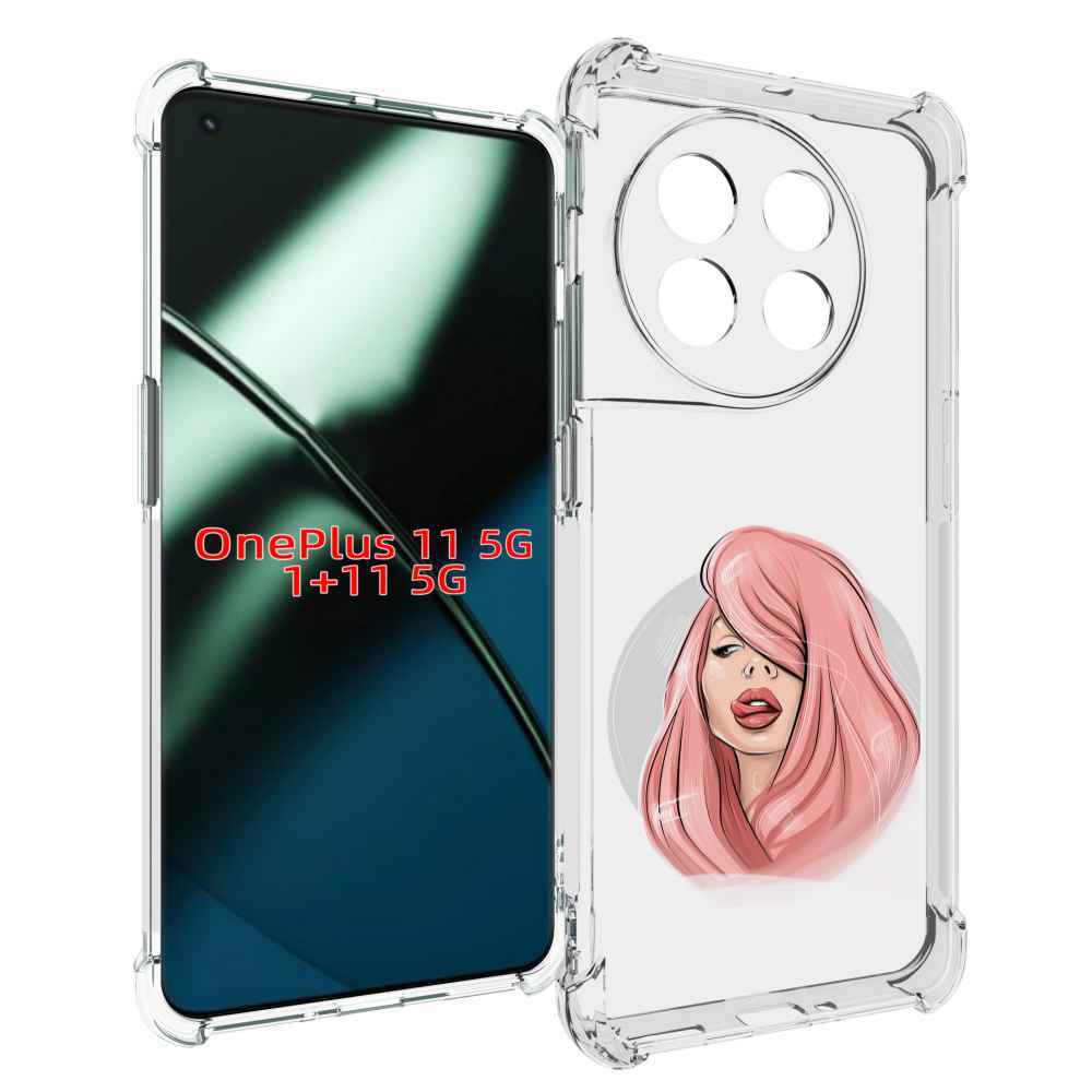 

Чехол MyPads лицо-девушки-с-розовыми-волосами женский для OnePlus 11, Прозрачный, Tocco