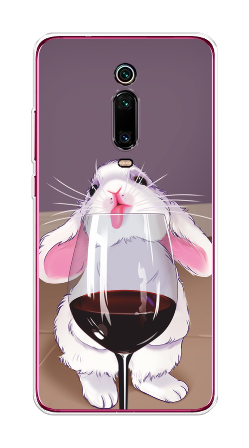 

Чехол на Xiaomi Redmi K20/K20 Pro/Mi 9T/9T Pro "Кролик с бокалом", Белый;розовый;красный, 35550-1