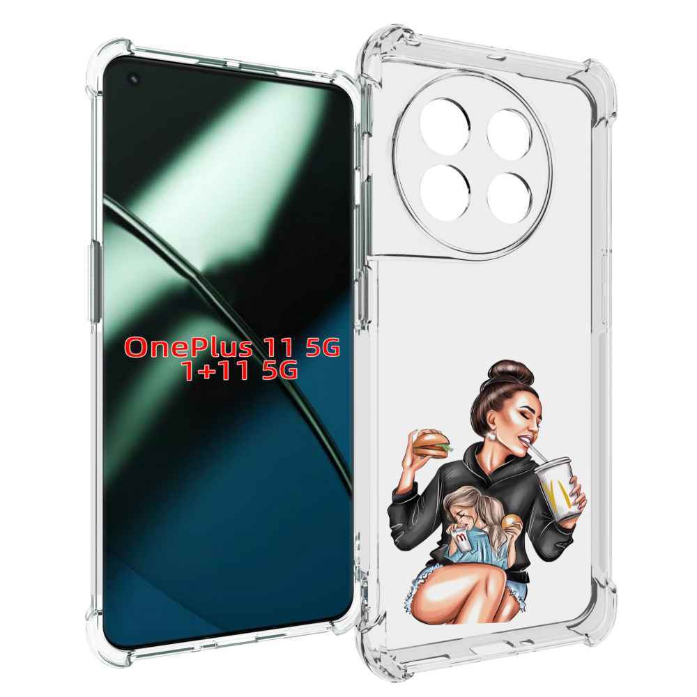 

Чехол MyPads любительница-макдональдс женский для OnePlus 11, Прозрачный, Tocco