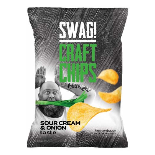 

Чипсы картофельные Swag! со вкусом сметаны и лука 70 г