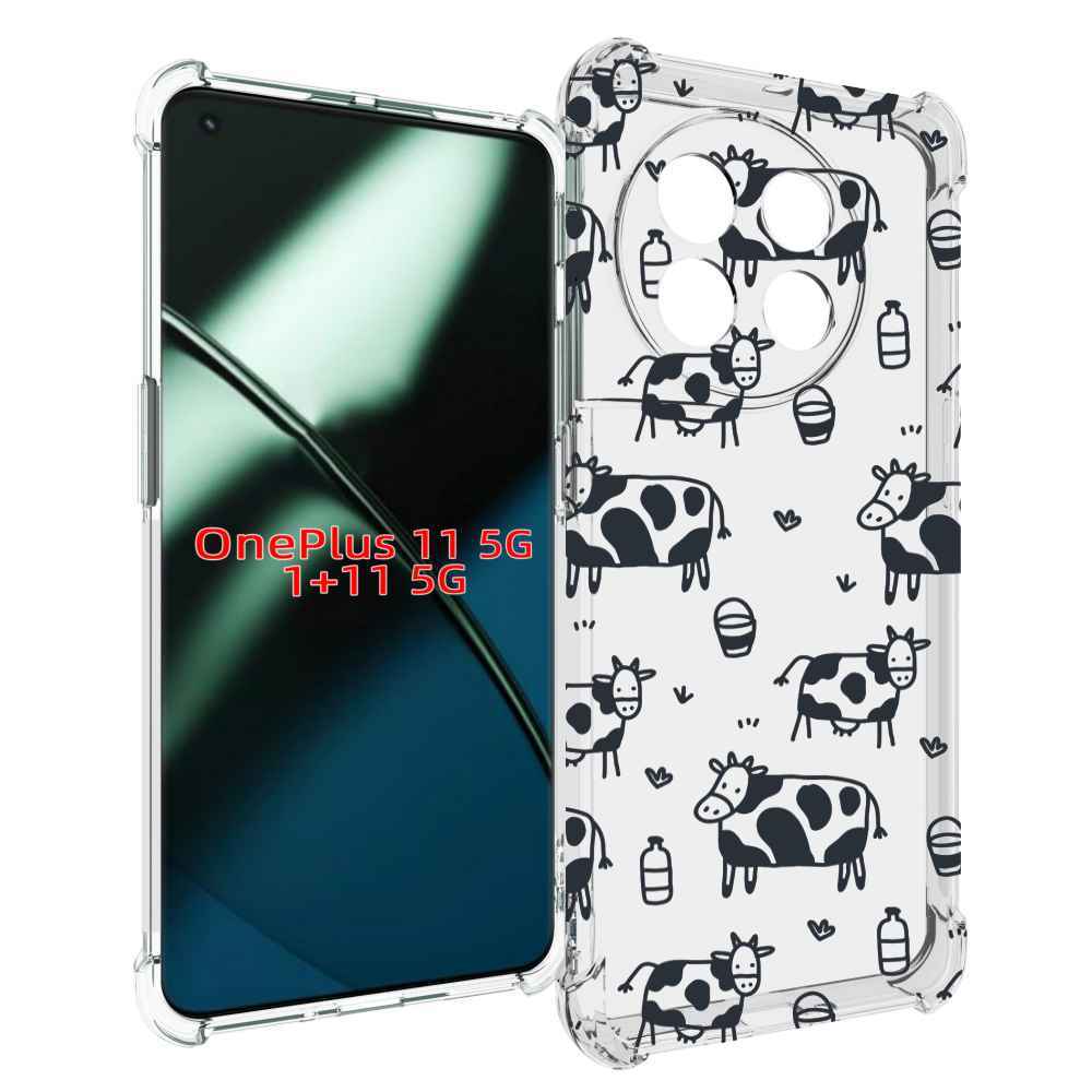 

Чехол MyPads маленькие-коровки для OnePlus 11, Прозрачный, Tocco