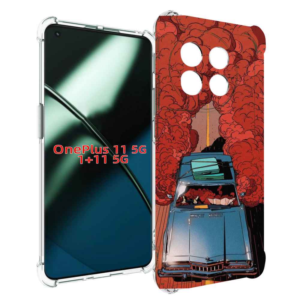 

Чехол MyPads машина мчится с дымком для OnePlus 11, Прозрачный, Tocco