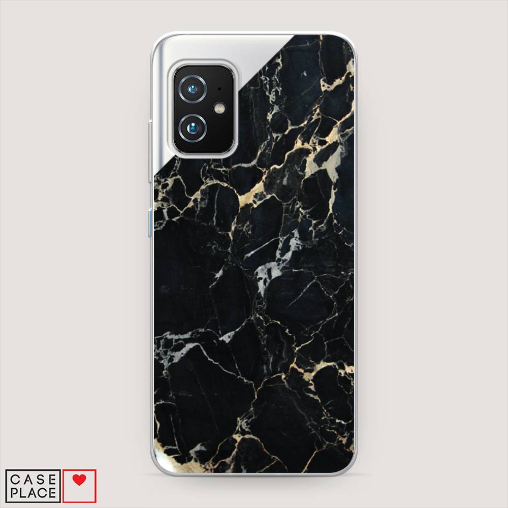 фото Чехол awog "черный мрамор уголок" для asus zenfone 8 mini
