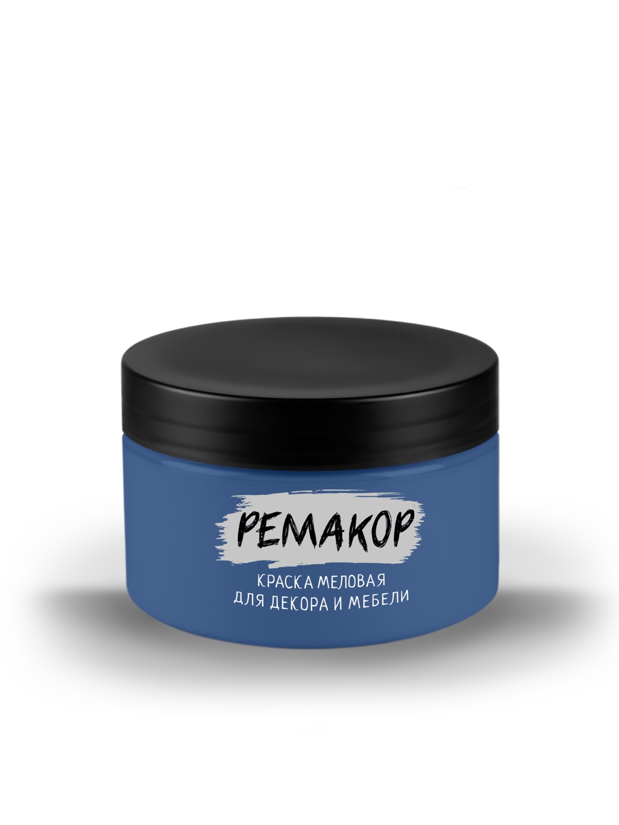 

Краска меловая РЕМАКОР, для интерьера и мебели, без запаха, 300 гр, цвет Синее море, Синее море
