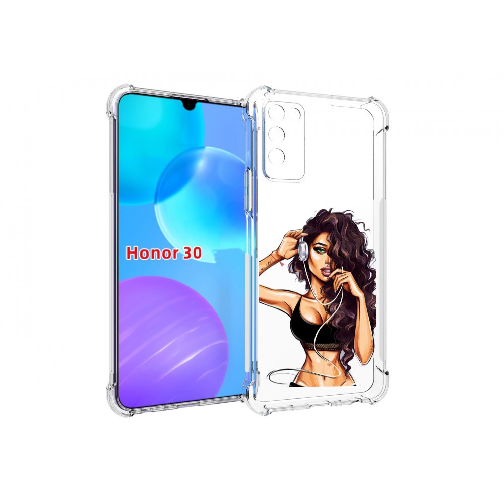 

Чехол MyPads Спортивная-девушка женский для Huawei Honor 30 Lite, Tocco