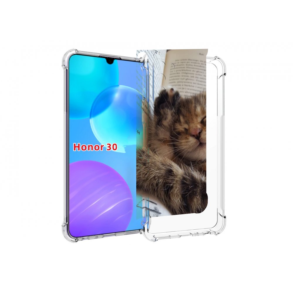 

Чехол MyPads Спящий-котенок для Huawei Honor 30 Lite, Tocco