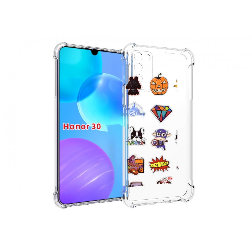 

Чехол MyPads Стикеры-2 для Huawei Honor 30 Lite, Tocco
