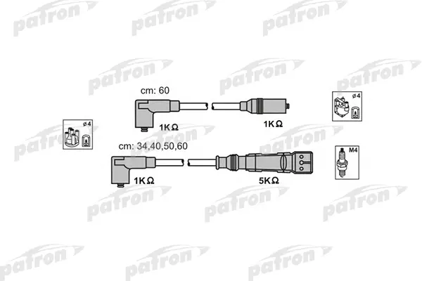 PATRON Комплект проводов зажигания PATRON PSCI1003