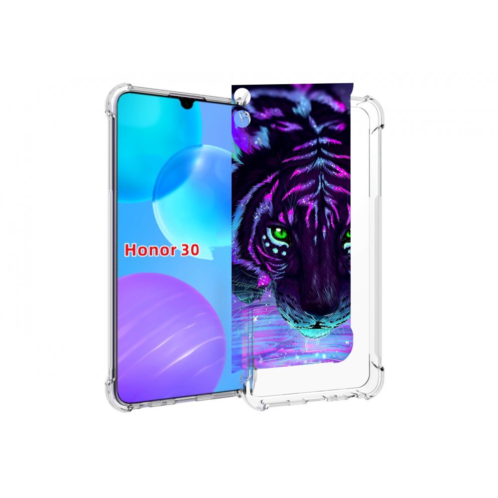 

Чехол MyPads Тигр-неон для Huawei Honor 30 Lite, Tocco