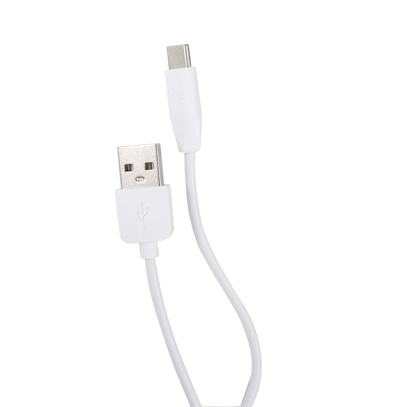 фото Кабель hoco ra2, usb type-c, 2,1 a white (ут000022073)