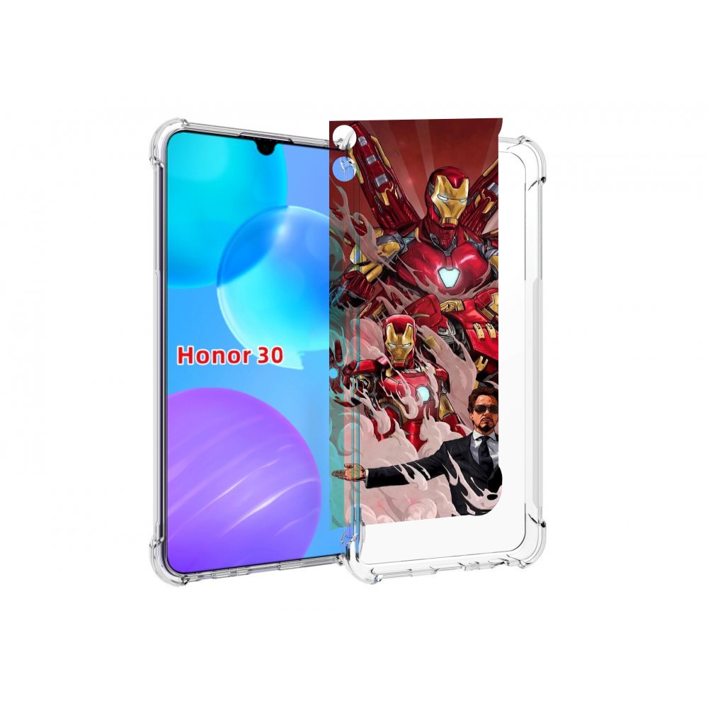 

Чехол MyPads Тони-Старк-и-костюмы для Huawei Honor 30 Lite, Tocco