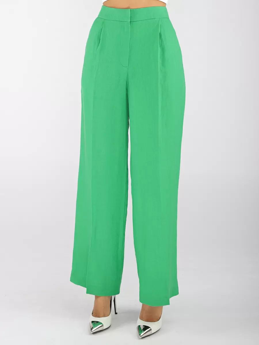 Брюки женские EQmoda 17154 401081-4 зеленые 40