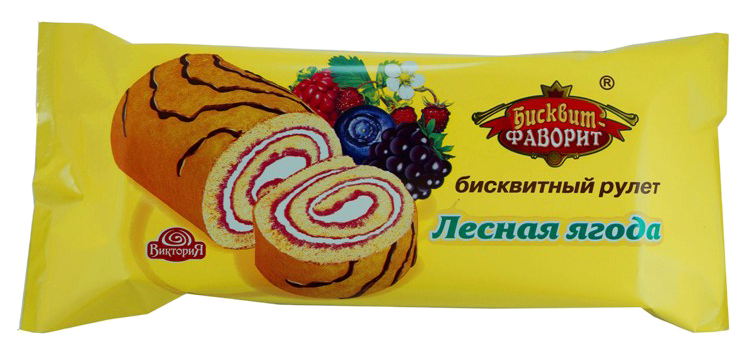 

Рулет Бисквитфаворит лесная ягода 150 г