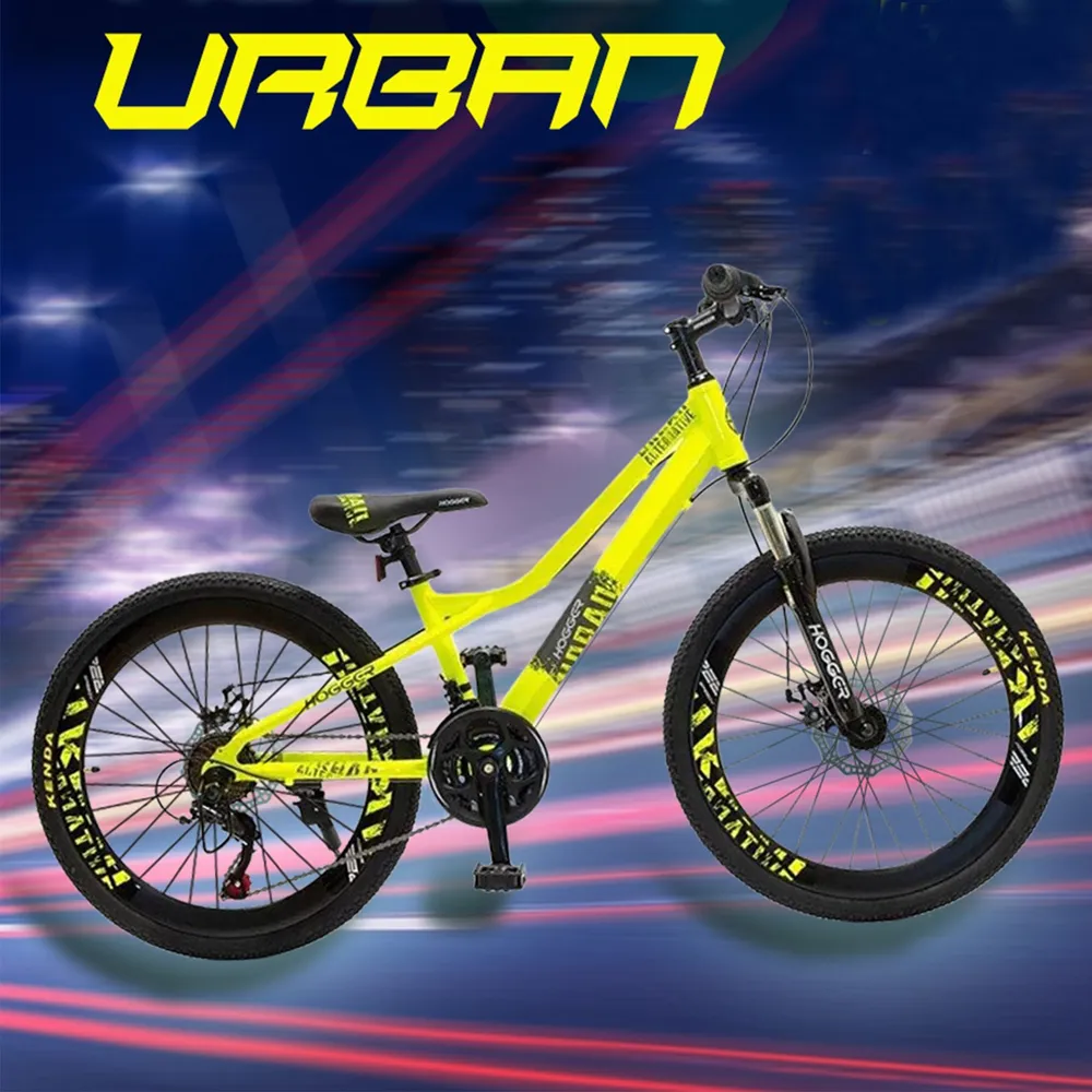 Горный велосипед HOGGER Urban 24, 24, 2019, желтый