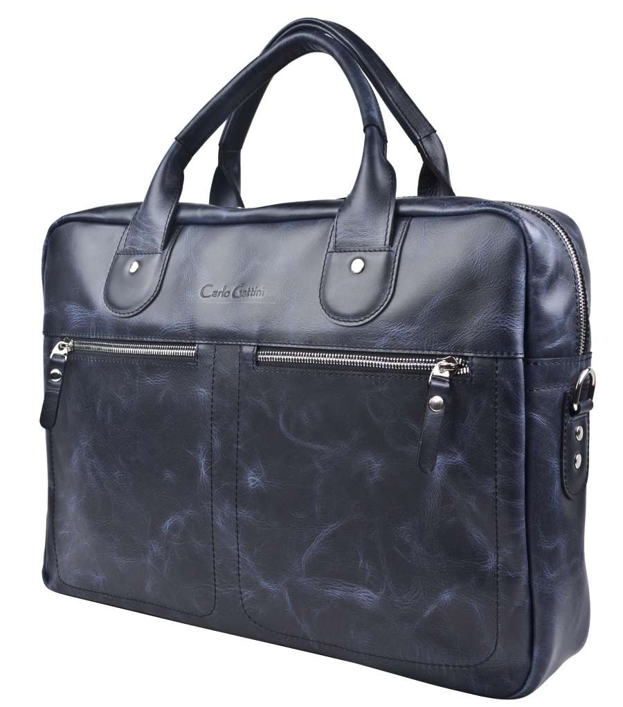 

Сумка для ноутбука мужская 14" Carlo Gattini Fratello, dark blue, Fratello