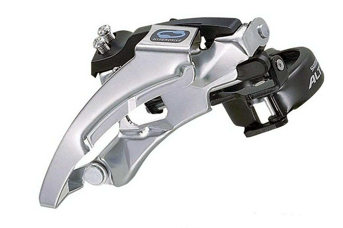 

Переключатель передний Shimano Altus FD-M310 Front Derailleur/63-66°/Top Swing, Серебристый;черный